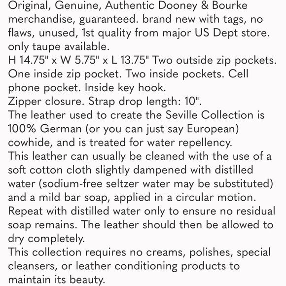 Authentic Dooney & Bourke Bag - Picture 15 of 15